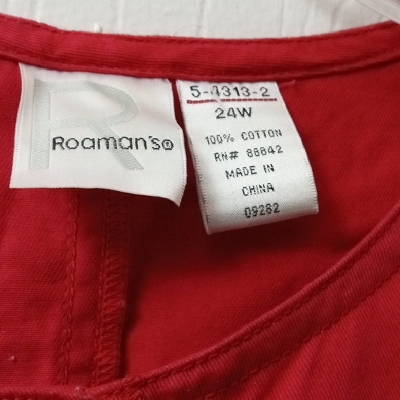 Red Button-Front Dress - Picture 2 of 6